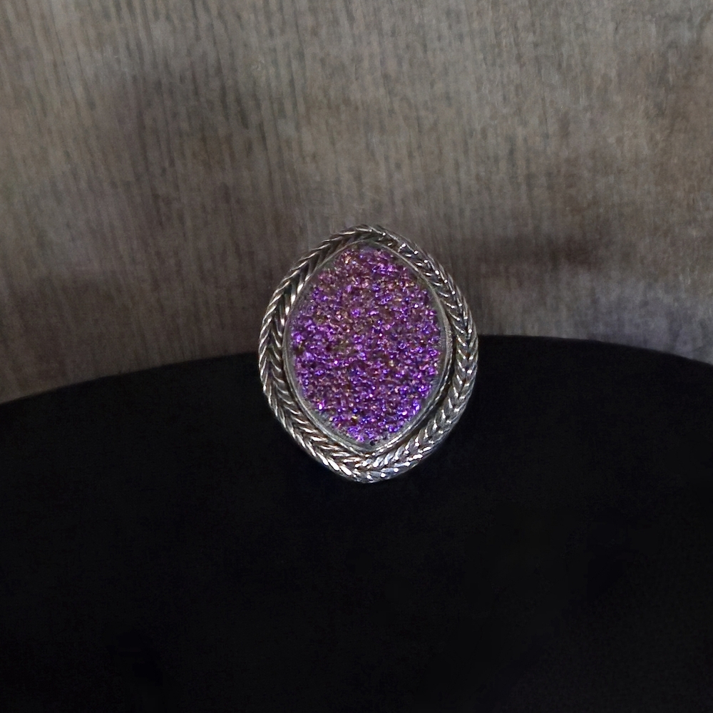 Nicky Butler RAJ LIMITED EDITION Designer Druzy NB 925 Sterling Silver Ring